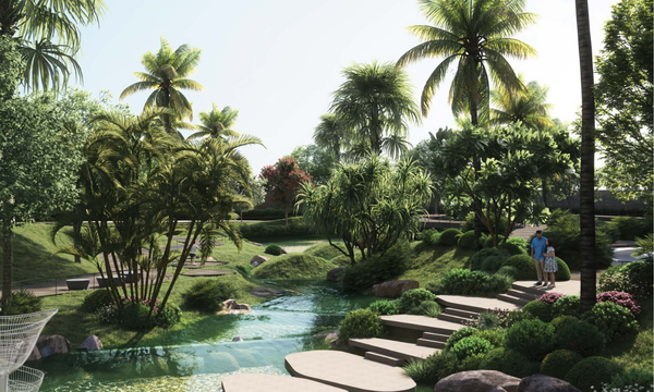 Cycle track and a jogging track